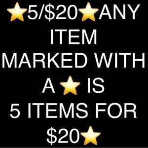 ⭐️5/$20⭐️